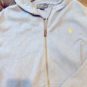 Light blue polo hoodie